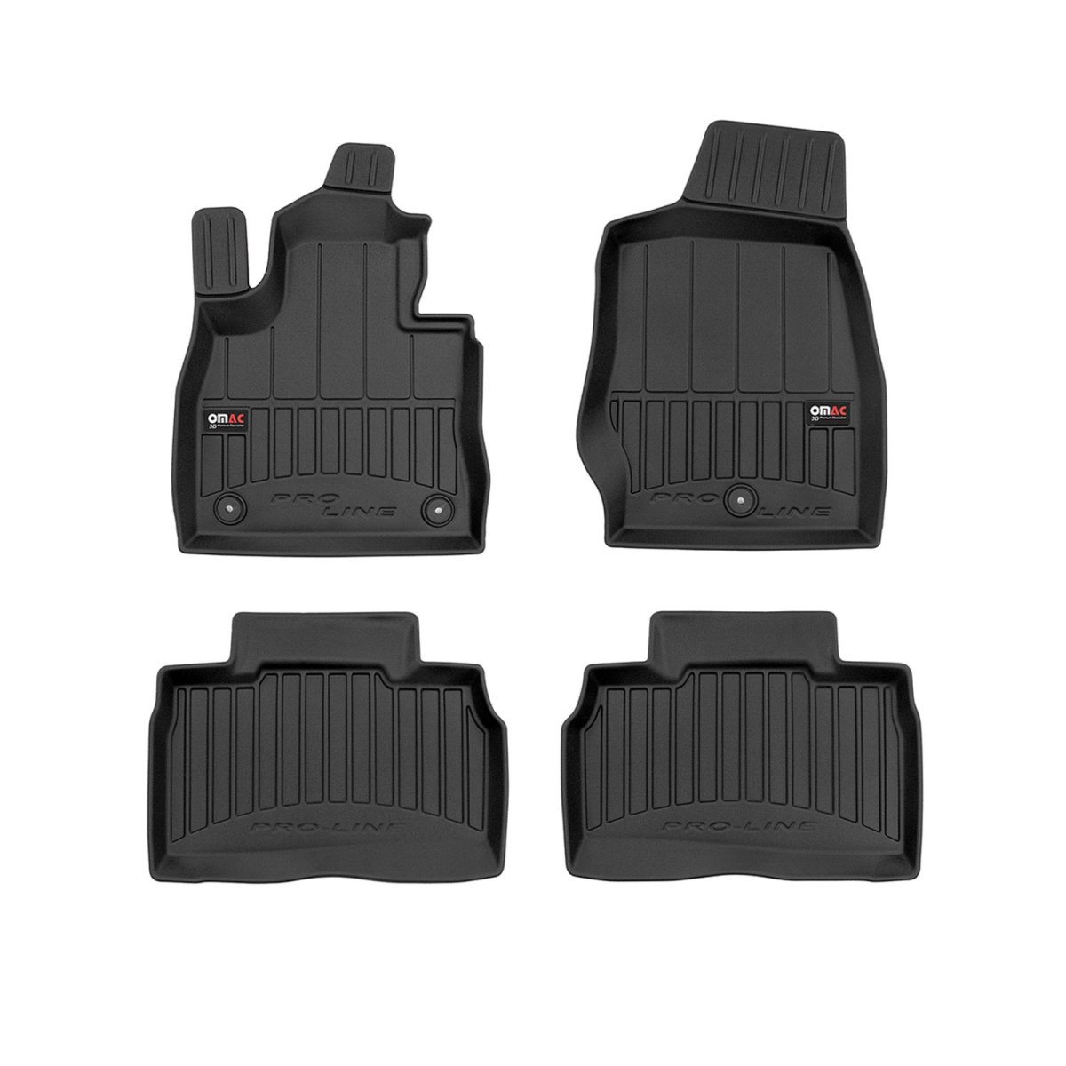 Ford Explorer Floor Mat - Omac - Proline Premium TPE - Black - '20-'25 Ford Explorer Floor Mat - Omac - Proline Premium TPE - Black - '20-'25